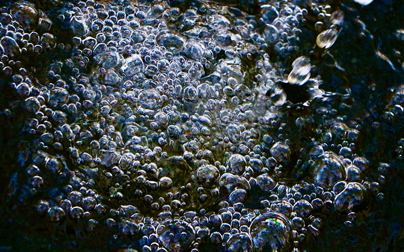 grief tending video link image bubbles in water